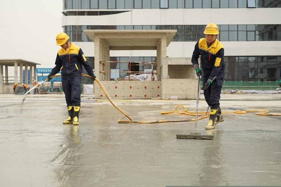Generated temporary building renovation project image